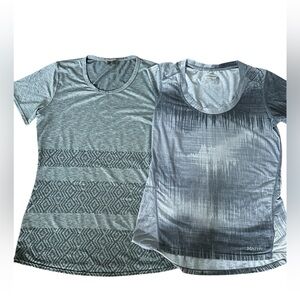 Marmot Gray Performance Running Workout Tee Bundle Lightweight Activewear XS S